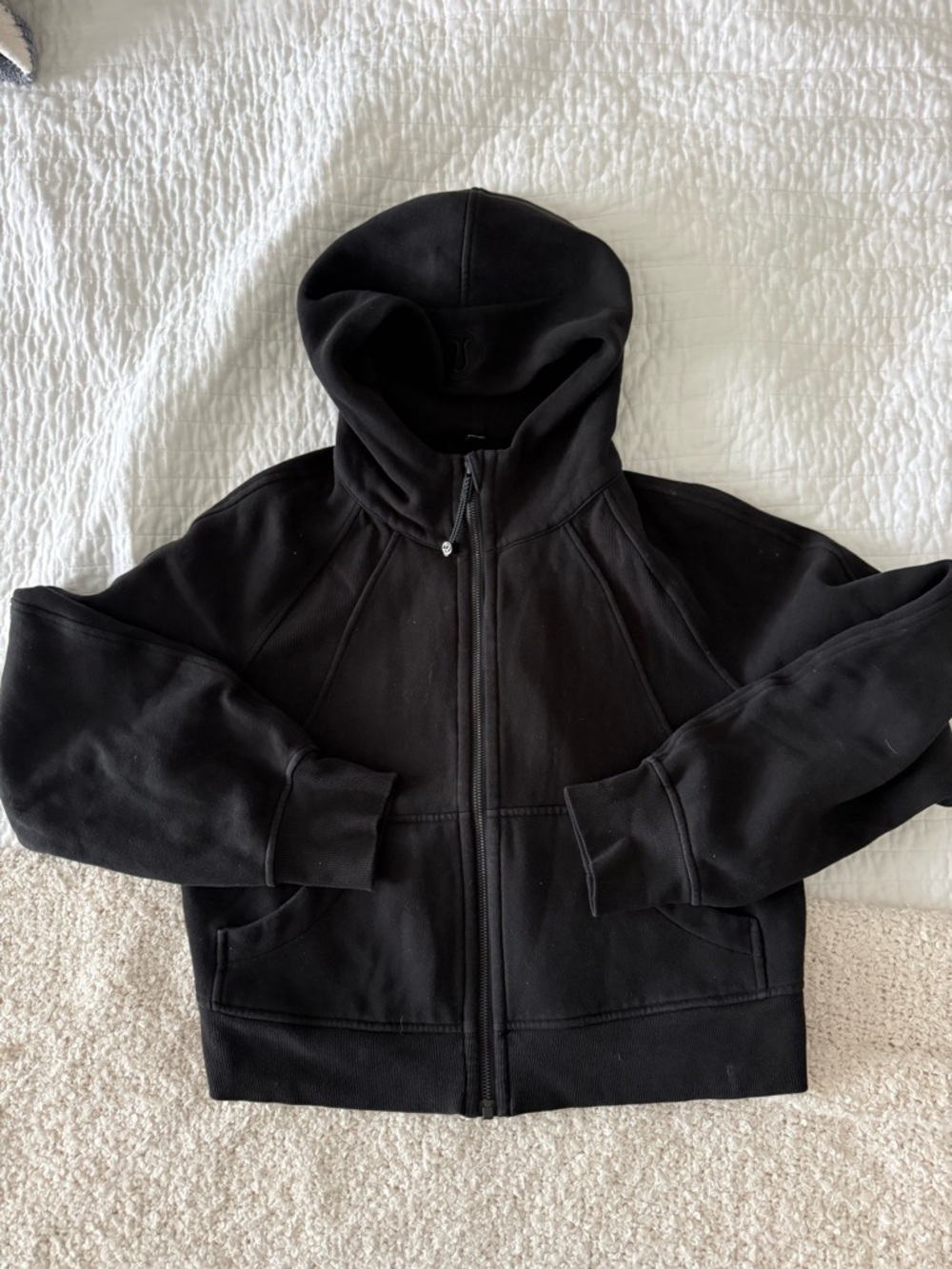 lululemon oversized cropped scuba hoodie